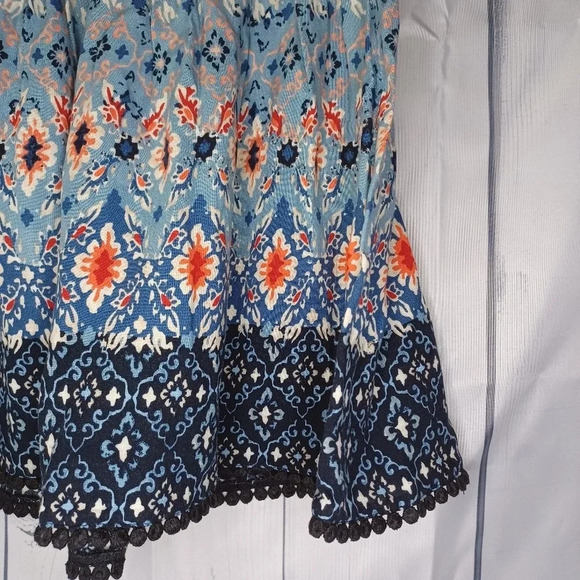 Hollister floral boho mini  pull on skirt - Picture 2 of 8